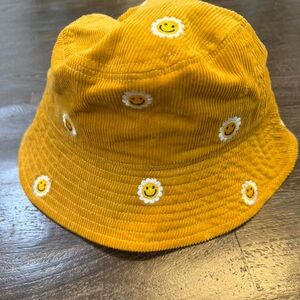 Yellow Smiley Daisy Bucket Hat